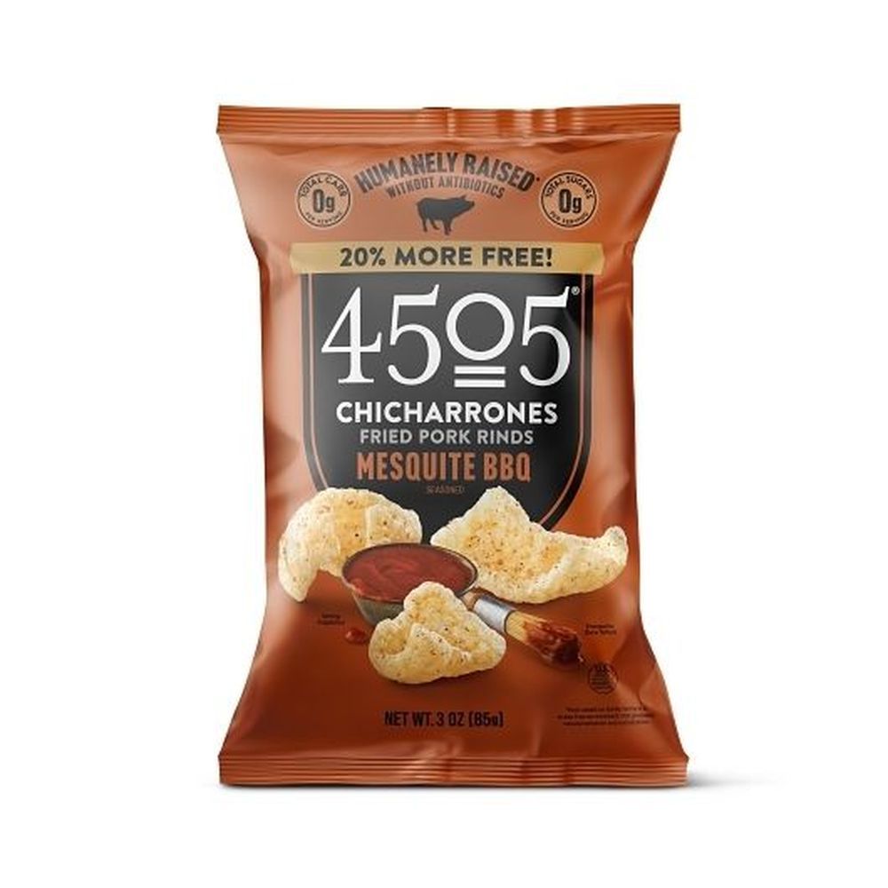 4505 Mesquite Bbq Chicharrones, 3 Ounce -- 12 Per Case