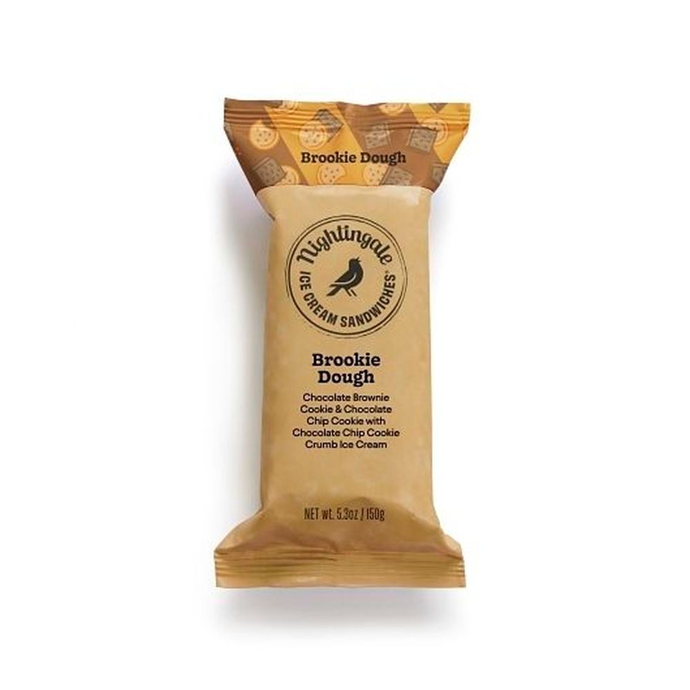 Nightingale Brookie Dough Ice Cream Sandwiches, 5.3 Ounce -- 12 Per Case