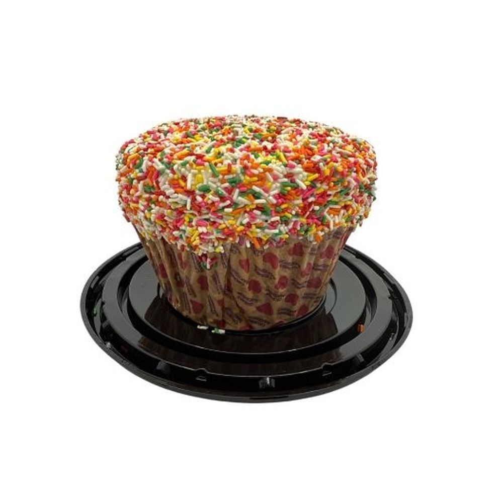 Crumbs Bakeshop Vanilla Birthday Cake Colossal Cupcake, 60 Ounce -- 4 Per Case