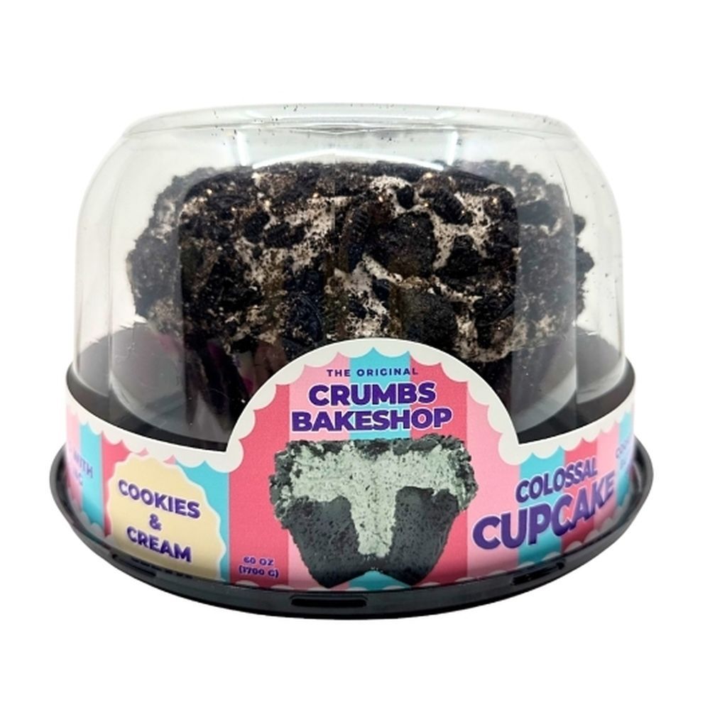 Crumbs Bakeshop Cookies And Cream Colossal Cupcake, 60 Ounce -- 4 Per Case