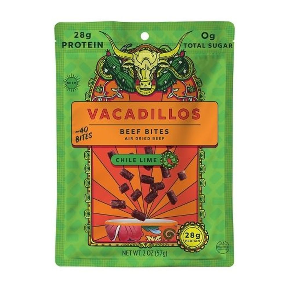Vacadillos Chile Lime Beef Bites, 2 Ounce -- 8 Per Case