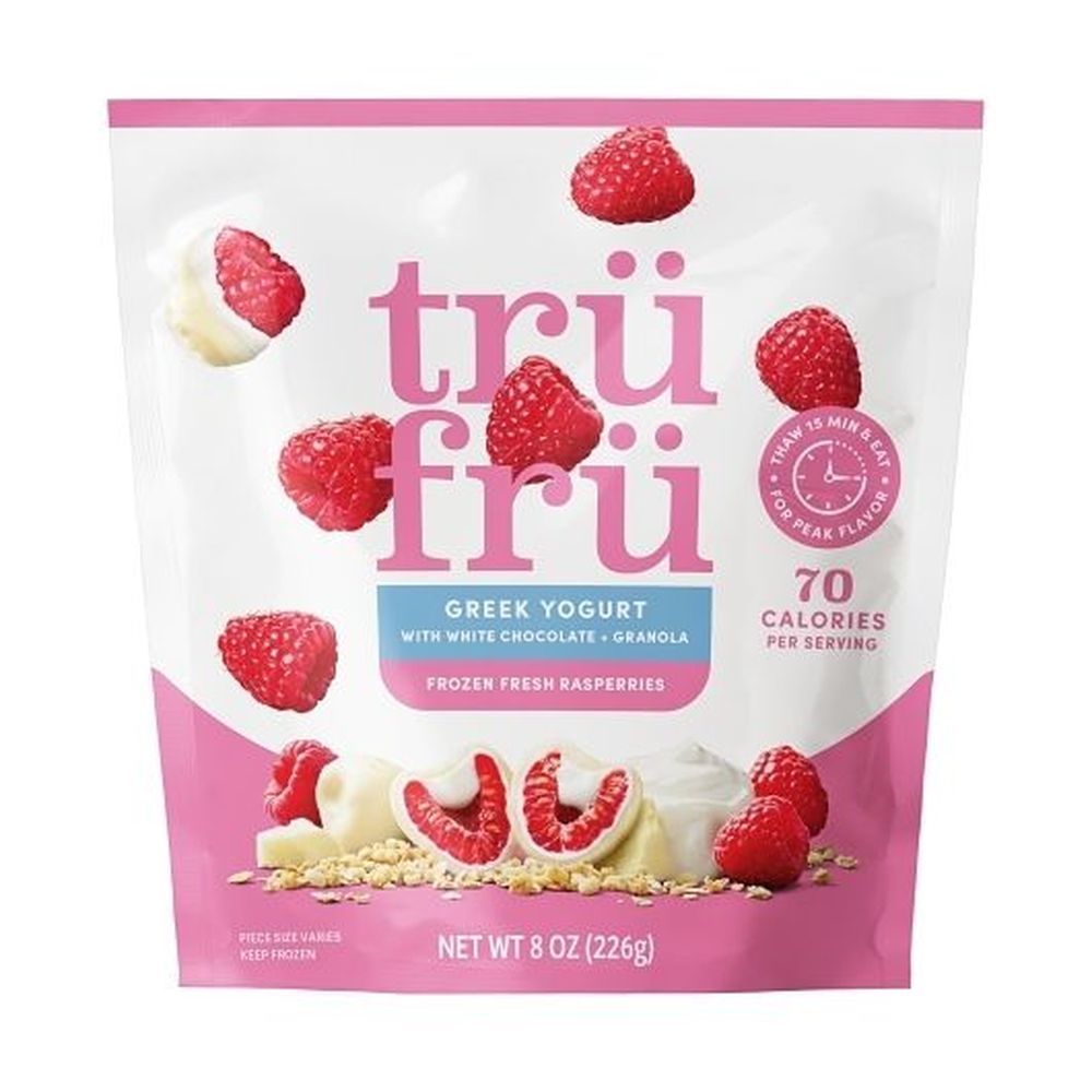 Tru Fru Grab & Share Greek Yogurt Covered Raspberries, 8 Ounce -- 6 Per Case