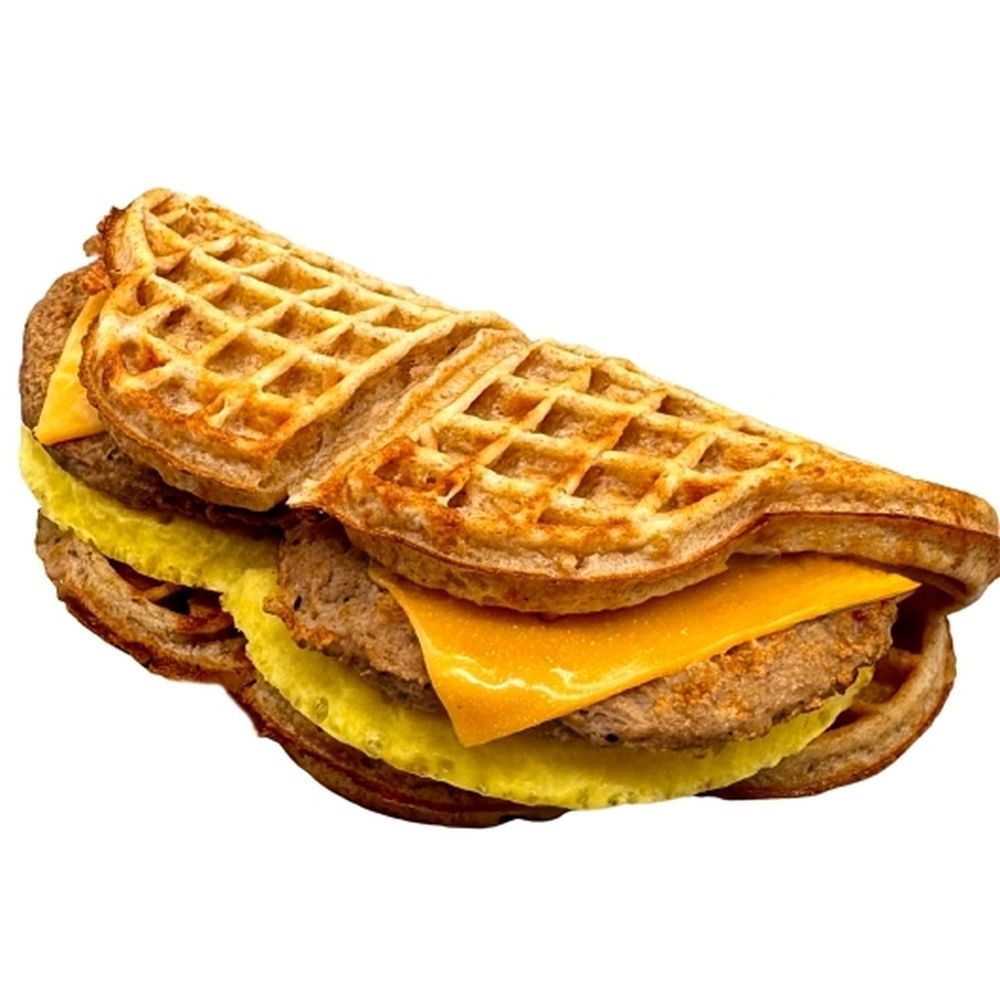 Nordic Waffles Whole Grain Turkey Egg And Cheese Waffle Sandwich -- 36 Per Case