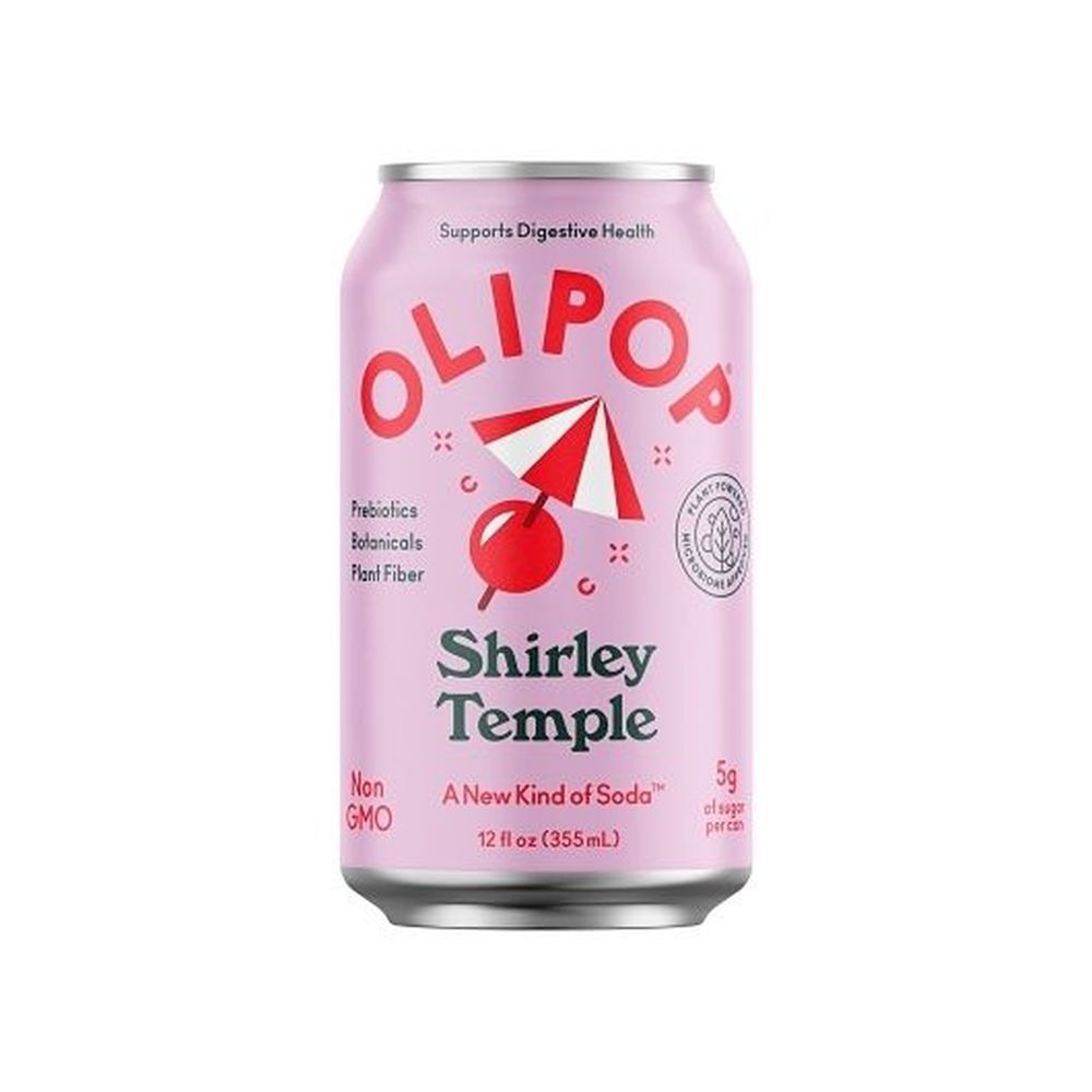 Olipop Prebiotic Shirley Temple, 12 Fluid Ounce -- 12 Per Case