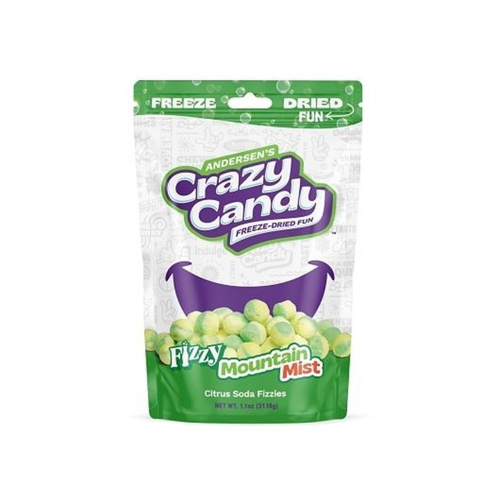Crazy Candy Fizzy Mountain Mist Freeze Dried Candy, 1.1 Ounce -- 12 Per Case