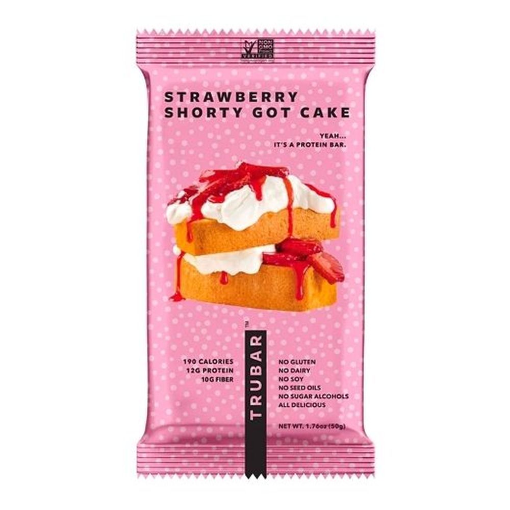 Trubar Strawberry Shorty Got Cake Protein Bar, 1.76 Ounce -- 72 Per Case