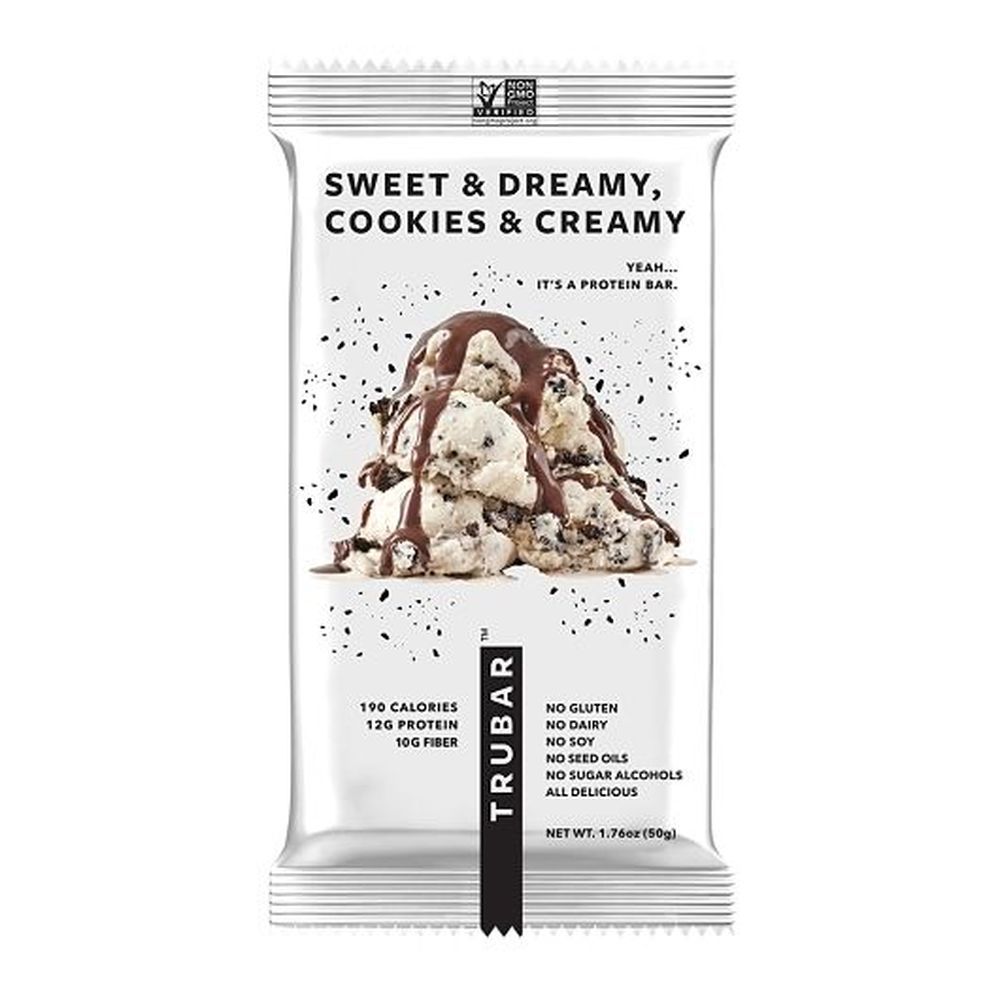 Trubar Sweet And Dreamy Cookies And Creamy Protein Bar, 12 Count -- 6 Per Case