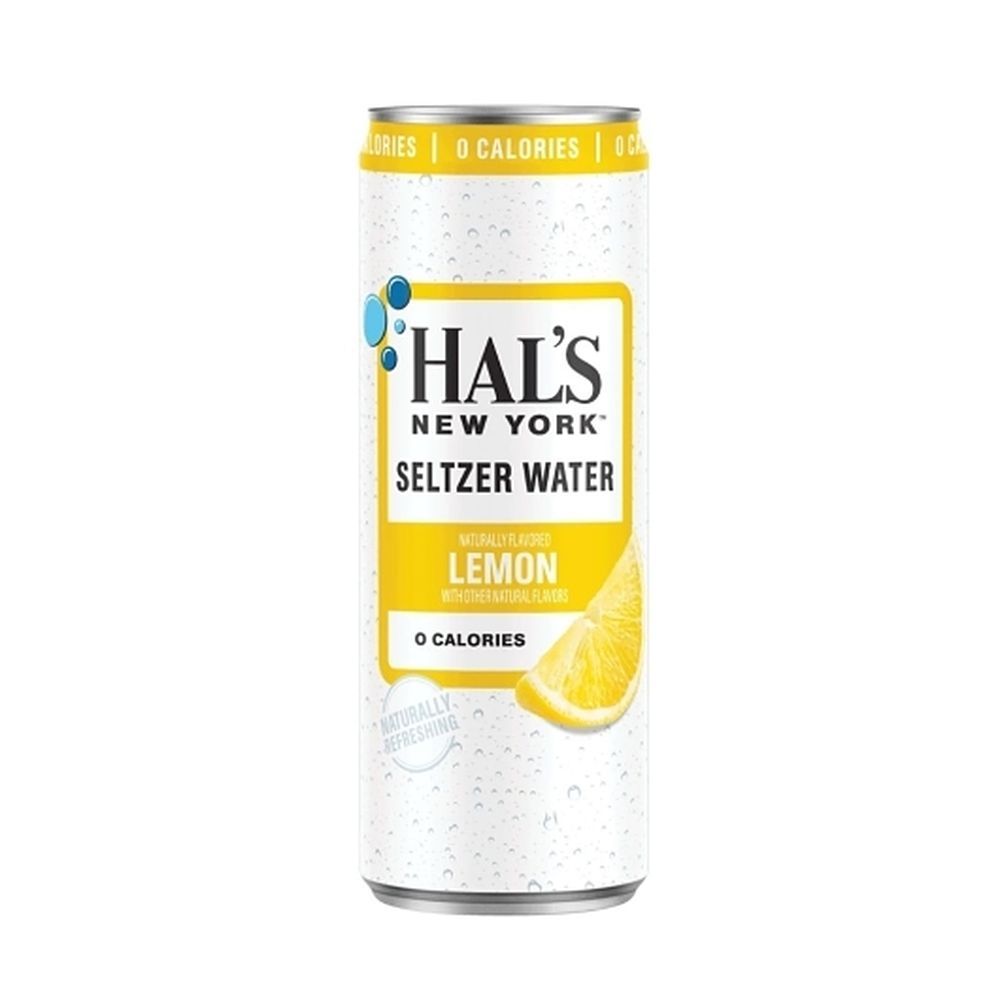 Hals New York Lemon Seltzer Water, 12 Fluid Ounce -- 24 Per Case