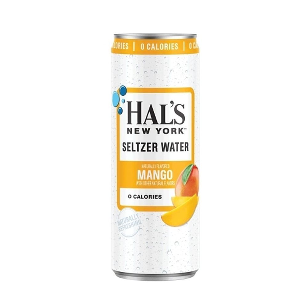 Hals New York Mango Seltzer Water, 12 Fluid Ounce -- 24 Per Case