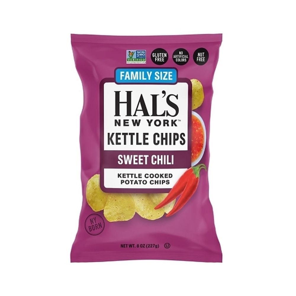 Hals New York Sweet Chili Kettle Cooked Potato Chips, 8 Ounce -- 12 Per Case