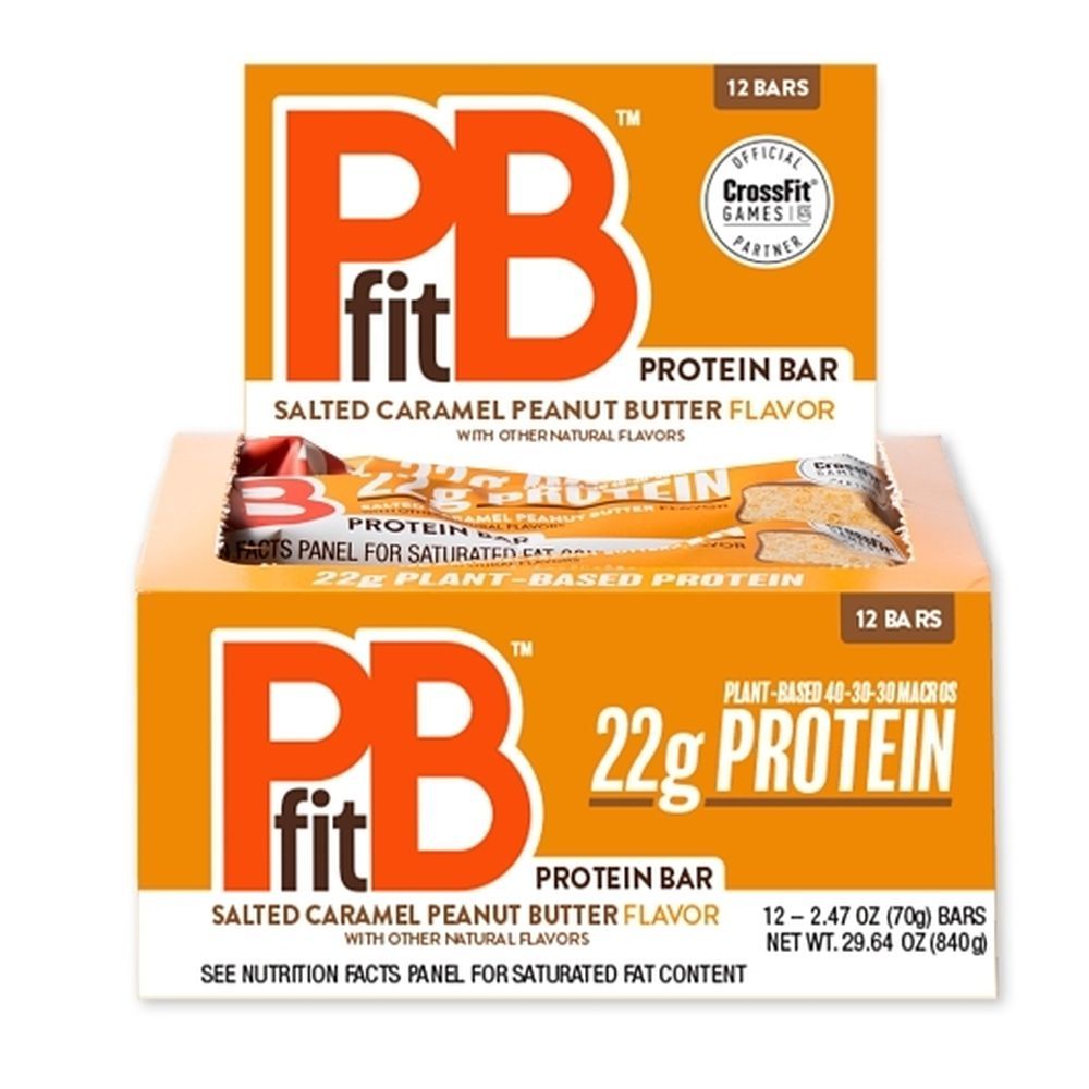 Pbfit Salted Caramel Peanut Butter Protein Bar, 840 Gram -- 12 Per Case