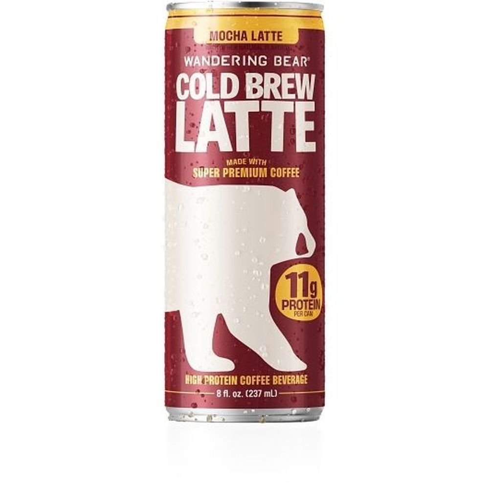 Wandering Bear High-protein Cold Brew Mocha Latte, 8 Fluid Ounce -- 12 Per Case