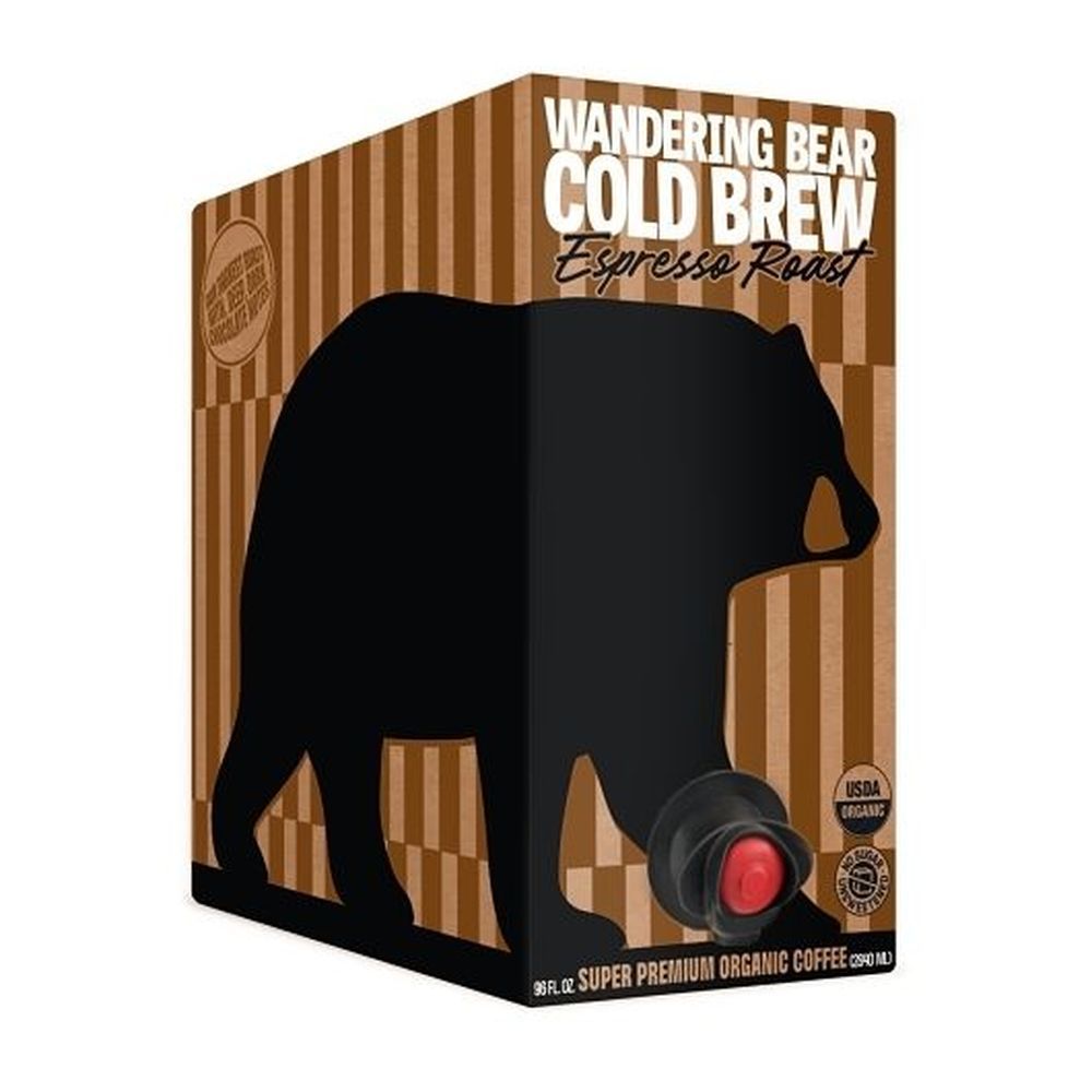 Wandering Bear Espresso Roast Cold Brew Coffee, 96 Fluid Ounce -- 3 Per Case