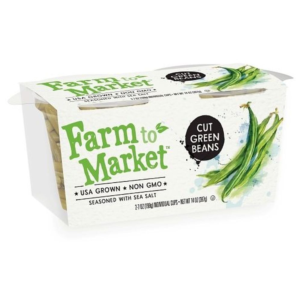 Farm To Market Low Sodium Cut Green Beans, 14 Ounce -- 6 Per Case
