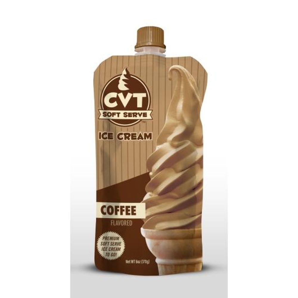 Cvt Soft Serve To Go Coffee Flavor Ice Cream, 6 Ounce -- 15 Per Case