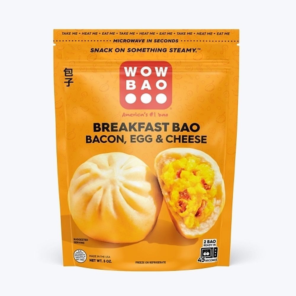 Wow Bao Bacon Egg And Cheese Breakfast Bao, 2 Count -- 6 Per Case