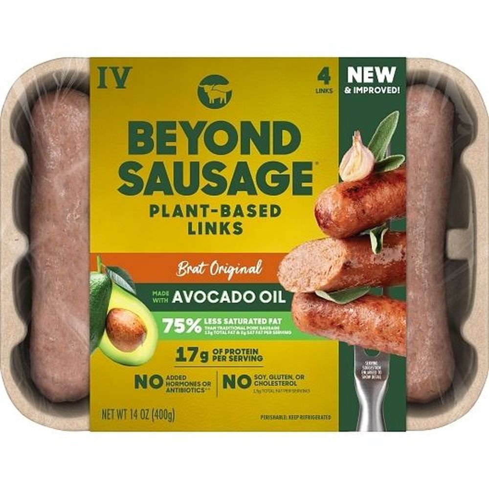 Beyond Meat Beyond Sausage Original Brat, 14 Ounce -- 8 Per Case