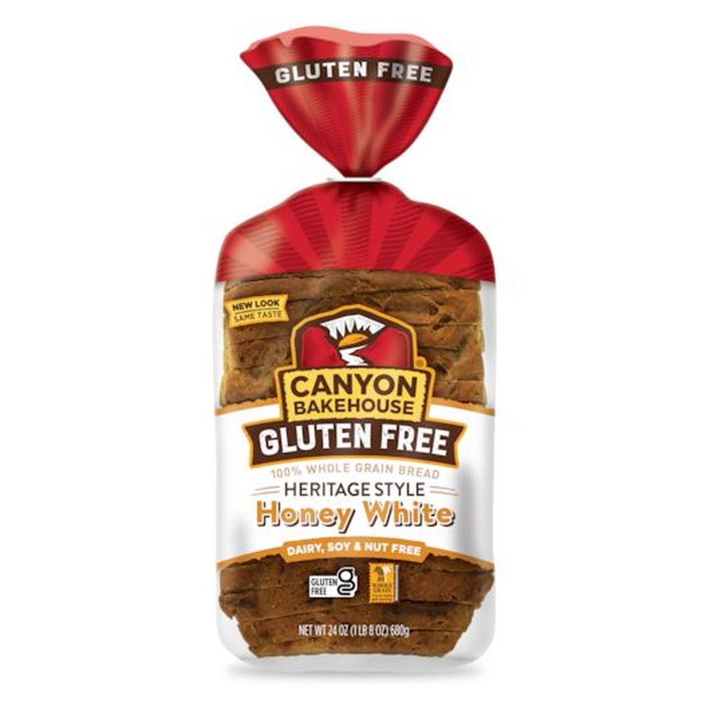 Canyon Bakehouse Gluten-free Hearty Grains Honey White Loaf, 24 Ounce -- 6 Per Case