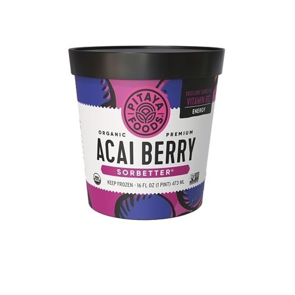 Pitaya Foods Organic Acai Berry Sorbetter, 16 Ounce -- 8 Per Case