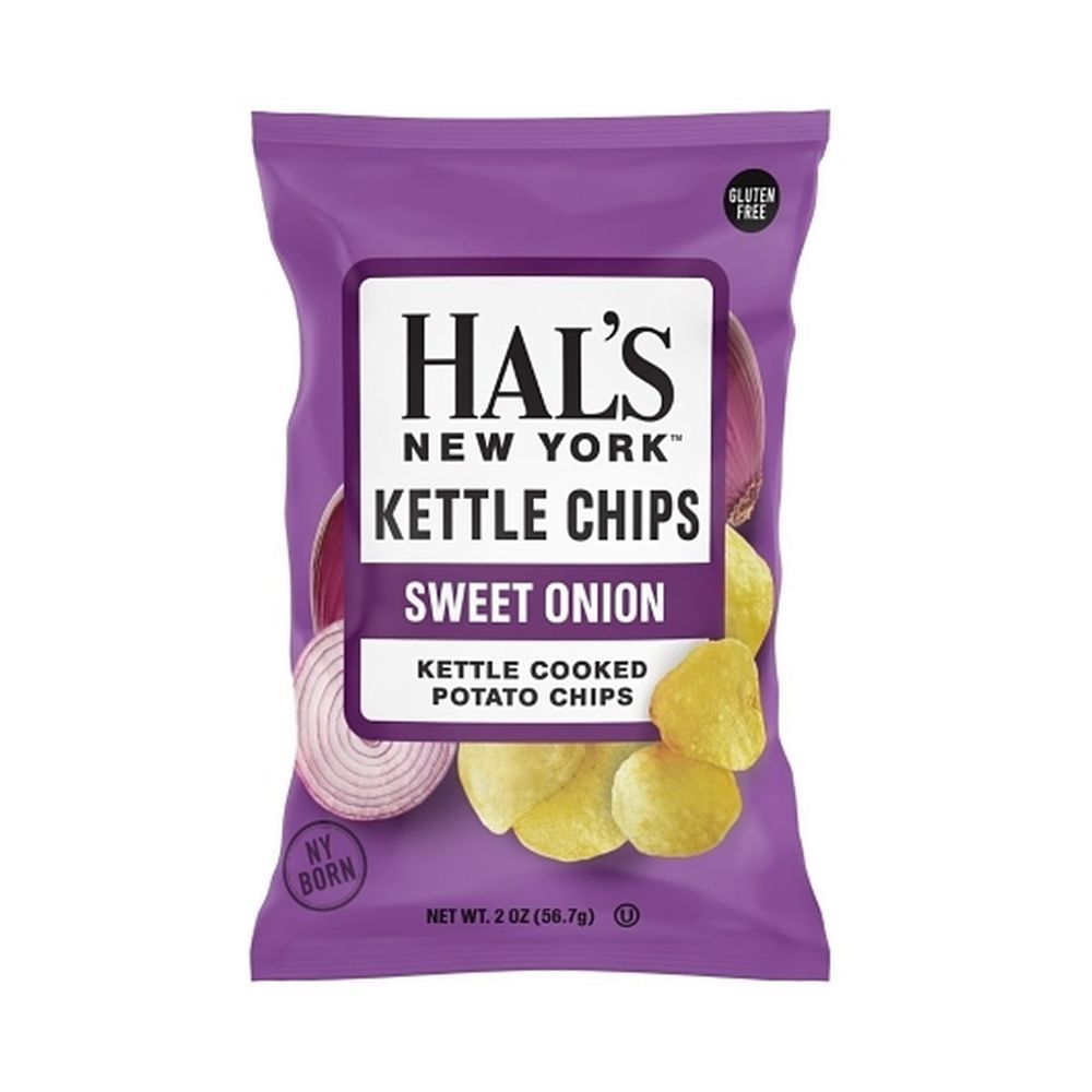 Hals New York Sweet Onion Kettle Cooked Potato Chips, 2 Ounce Bag -- 24 Per Case