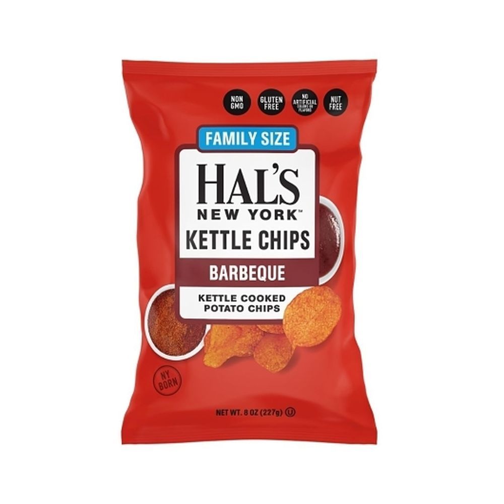 Hals New York Barbeque Kettle Cooked Potato Chips, 8 Ounce Bag -- 12 Per Case