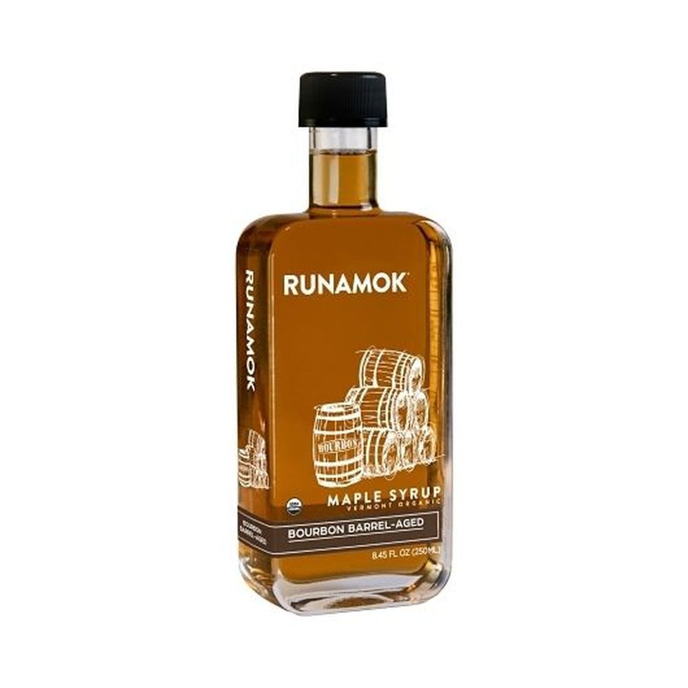 Runamok Maple Organic Bourbon Barrel Aged Maple Syrup, 8.45 Fluid Ounce -- 6 Per Case