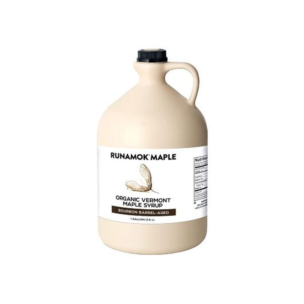 Runamok Maple Organic Bourbon Barrel Aged Maple Syrup, 128 Fluid Ounce -- 4 Per Case