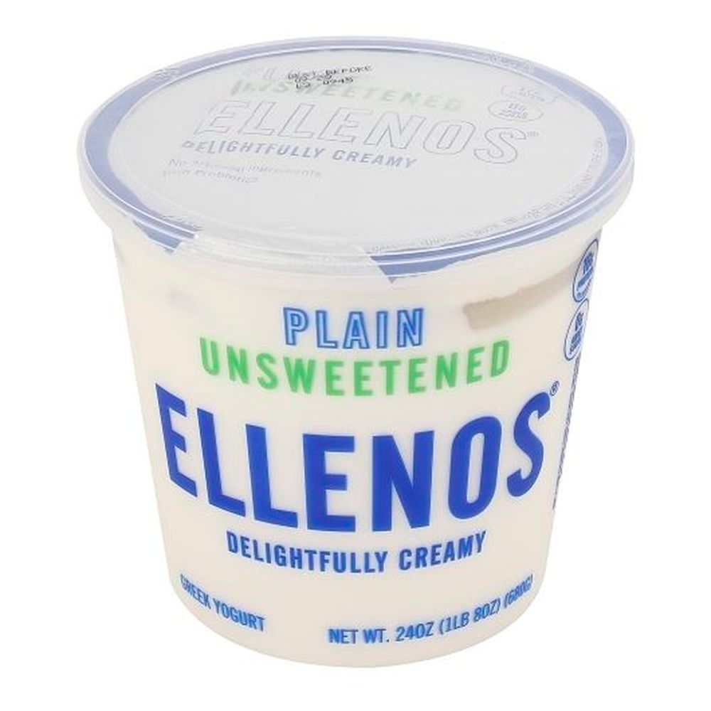 Ellenos Plain Unsweetened Greek Yogurt, 24 Ounce -- 6 Per Case