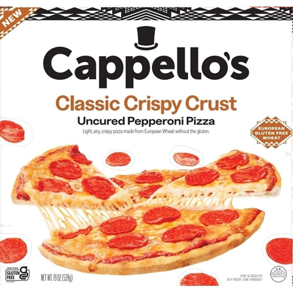 Cappello's Classic Uncured Crispy Pepperoni Pizza Crust , 19 Ounce -- 6 Per Case