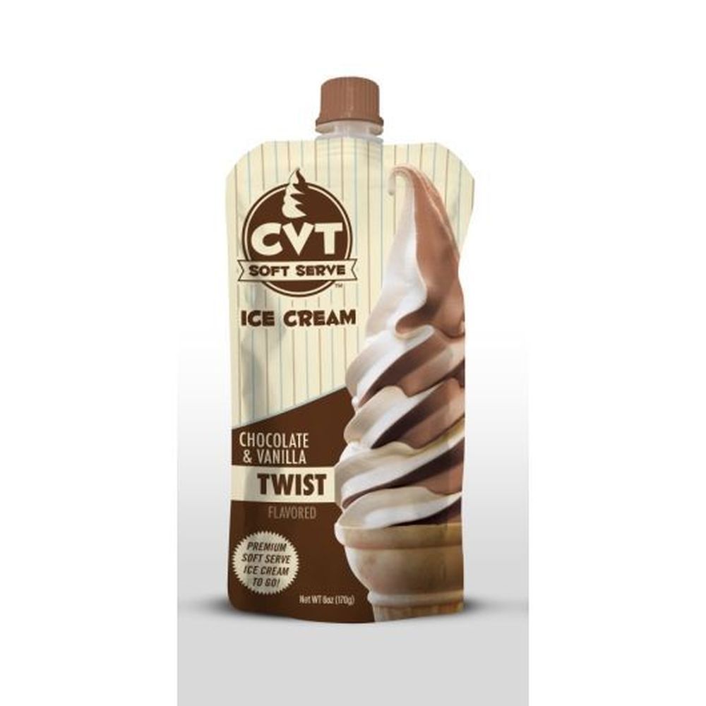 Cvt Soft Serve Chocolate And Vanilla Ice Cream Twist, 6 Ounce -- 15 Per Case