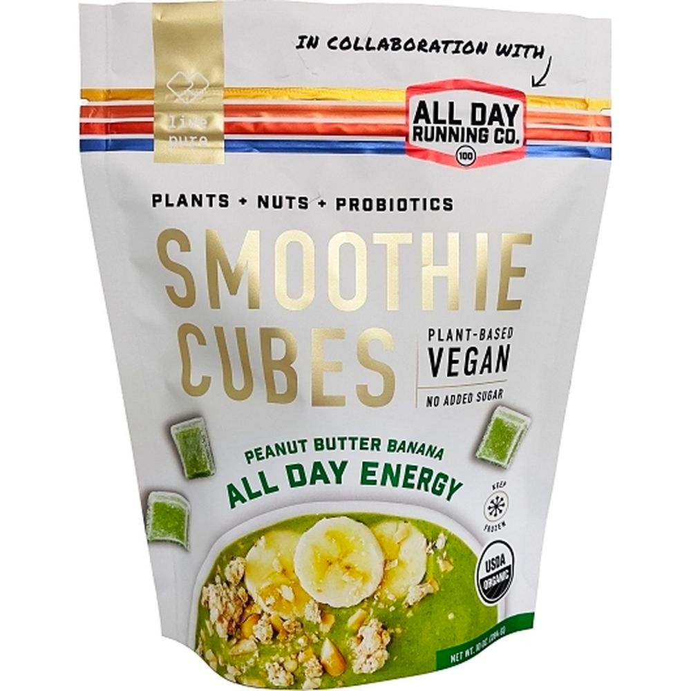 Live Pure Organic All Day Energy Peanut Butter Banana Smoothie Cubes, 20 Count -- 6 Per Case