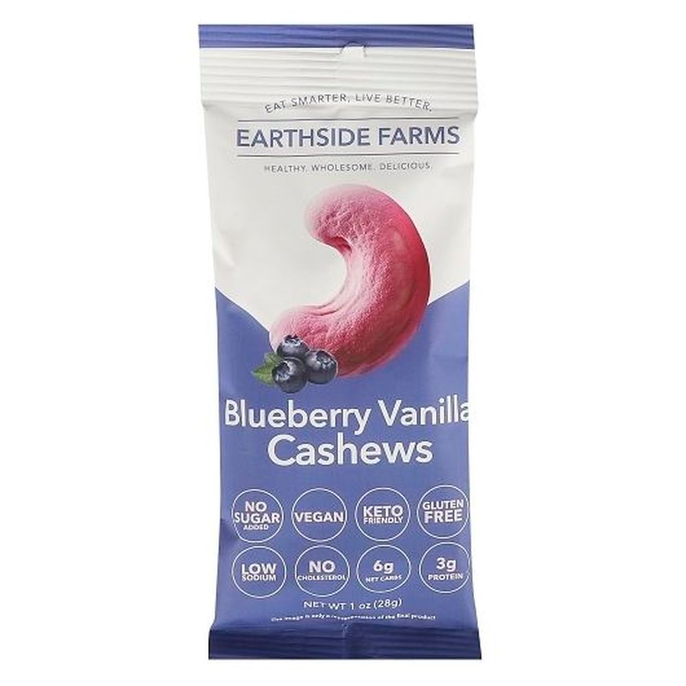 Earthside Farms Blueberry Vanilla Cashews, 1 Ounce -- 60 Per Case