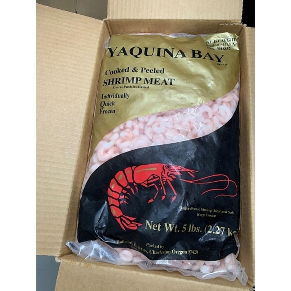 Yaquina Bay 350-500 Cooked And Peeled Shrimp Meat, 5 Pound -- 4 Per Case