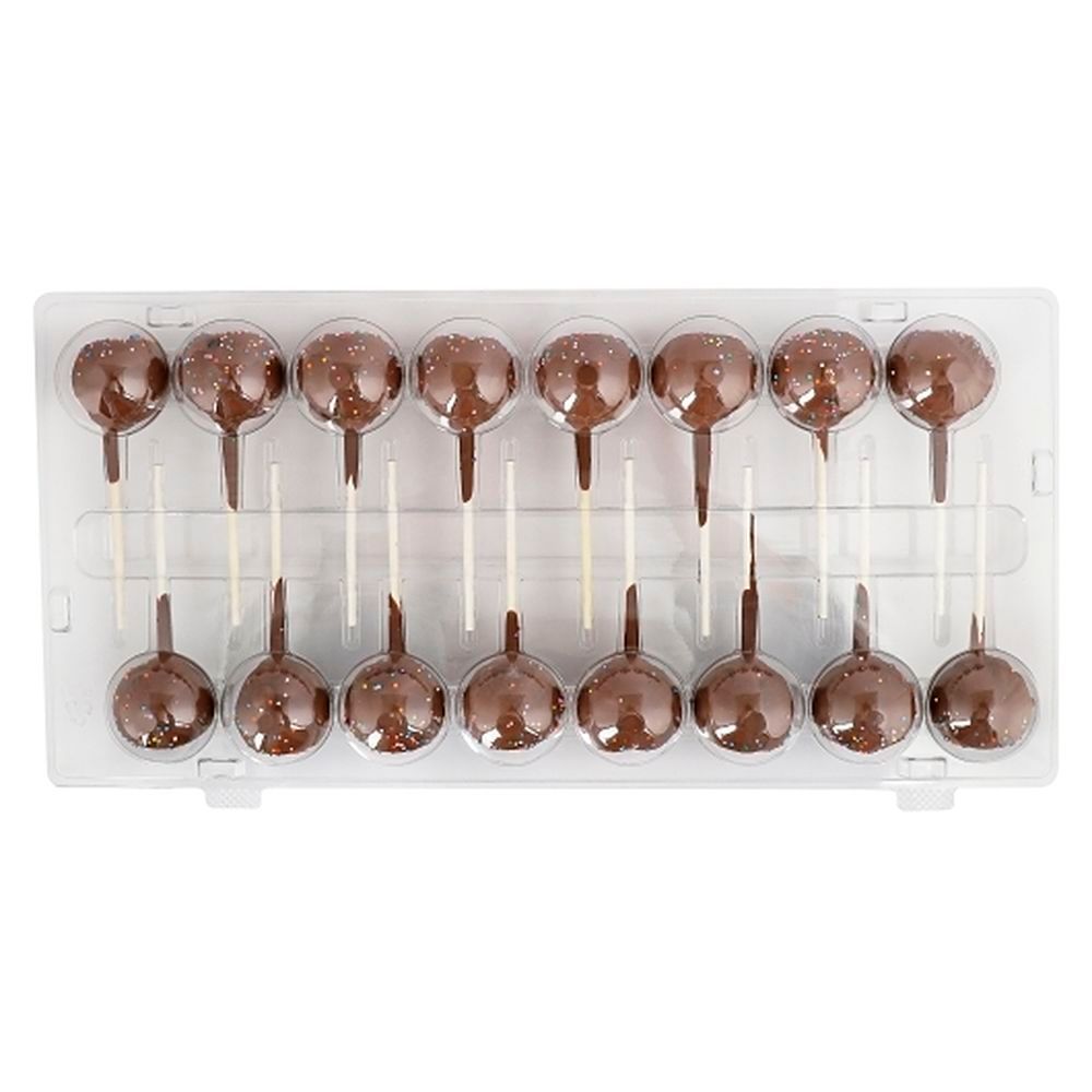 Inkles Milk Chocolate Cake Pops With Rainbow Topping, 16 Count -- 6 Per Case