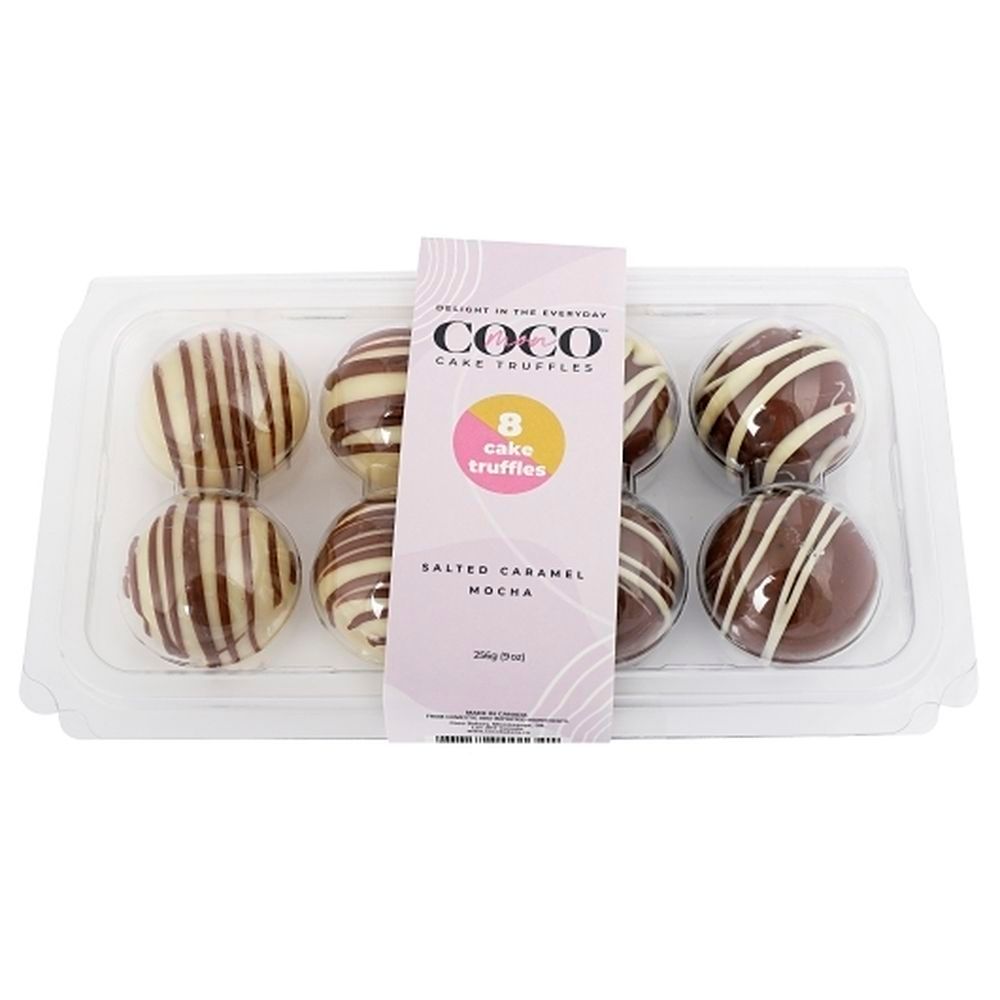 Coco Bakery Mocha And Salted Caramel Cake Truffle, 9.03 Ounce -- 18 Per Case