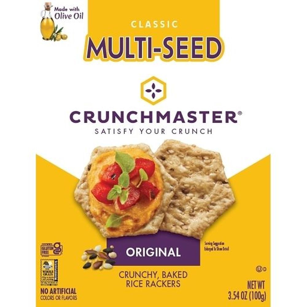 Crunchmaster Original Classic Multi-seed Rice Crackers, 3.54 Ounce -- 6 Per Case