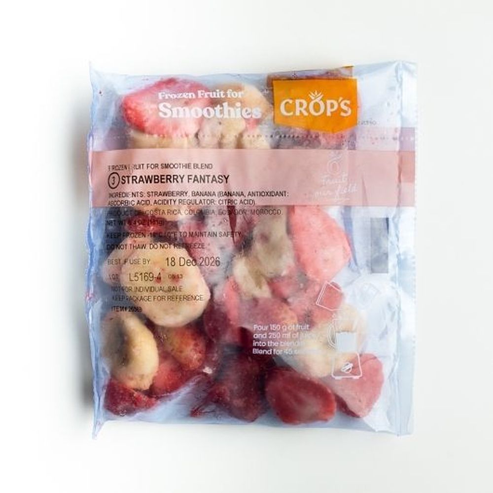 Crop's Raspberry Heaven Whole Fruit For Smoothie, 18 Count