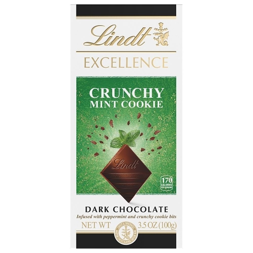 Lindt Mint Cookie Dark Chocolate Bar, 3.5 Ounce -- 144 Per Case