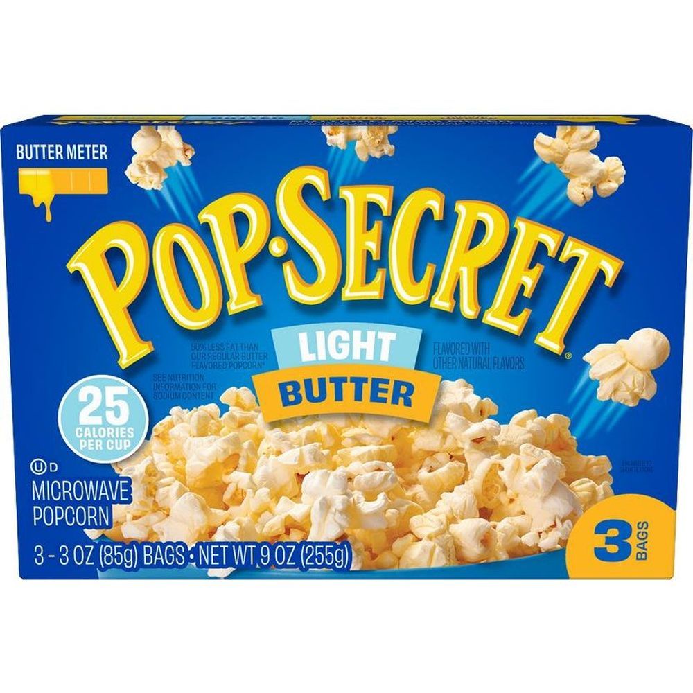 Pop Secret Light Butter Popcorn, 9 Ounce -- 6 Per Case