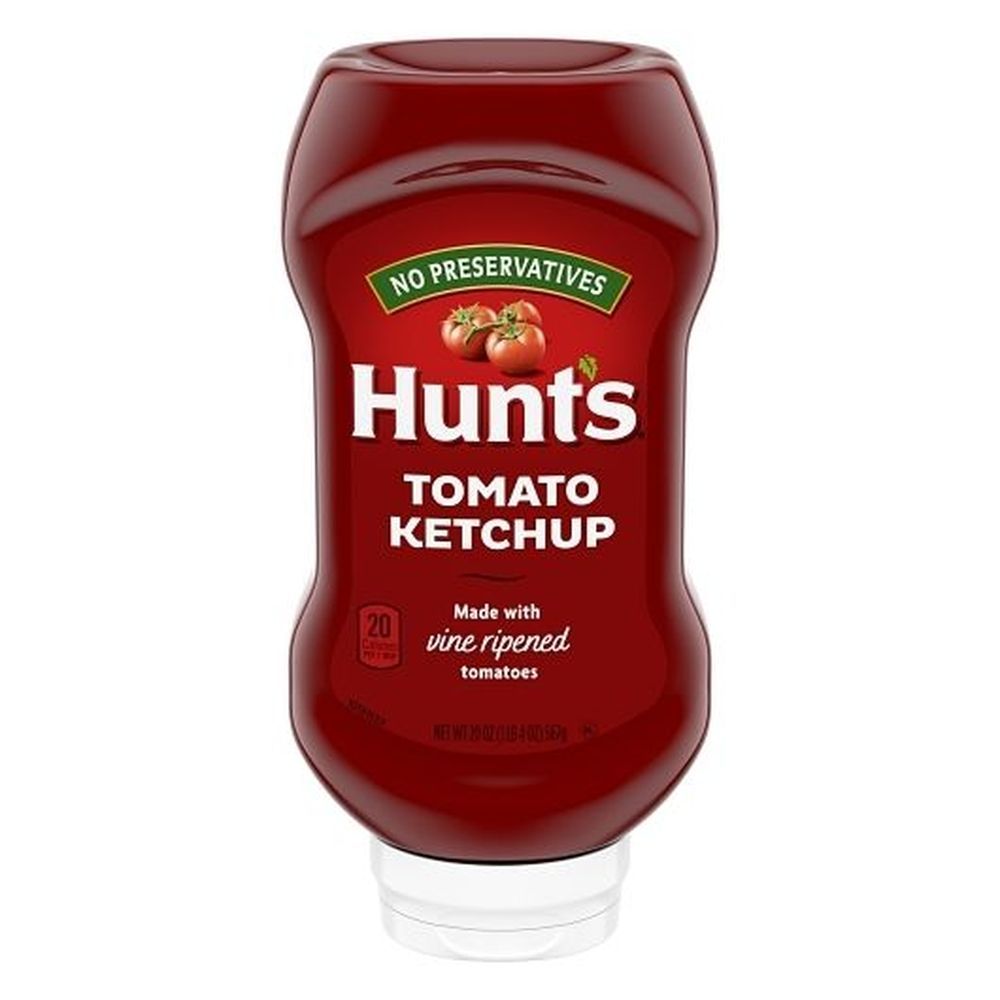 Hunt's Tomato Ketchup, 20 Ounce Squeeze Bottle -- 12 Per Case
