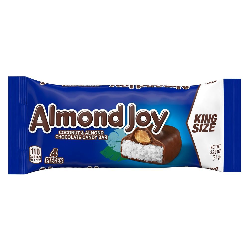 Almond Joy Coconut And Almond Chocolate King Size Candy Bar, 3.22 Ounce -- 144 Per Case