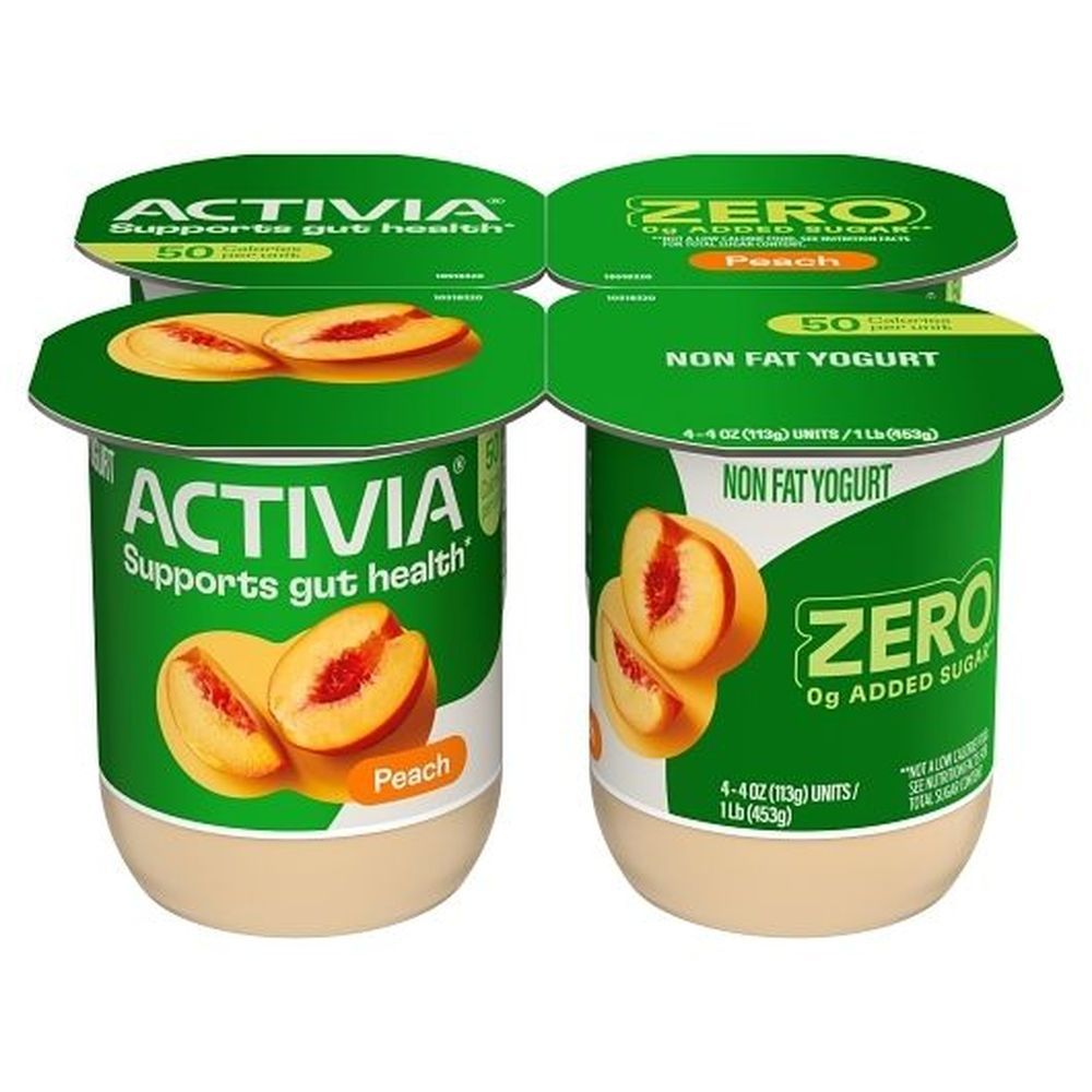 Activia Light Blended Peach Nonfat Probiotic Yogurt, 16 Ounce -- 6 Per Case
