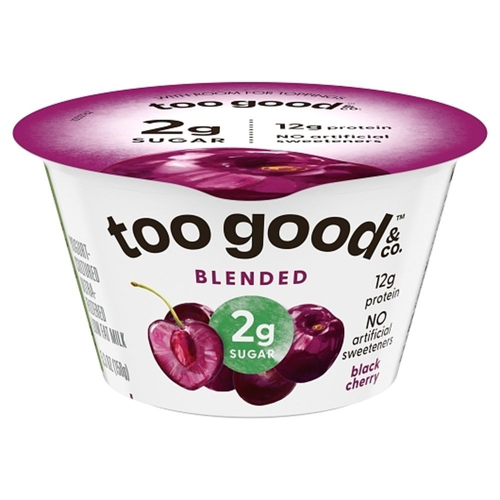 Too Good And Co Black Cherry Greek Yogurt, 5.3 Ounce -- 12 Per Case