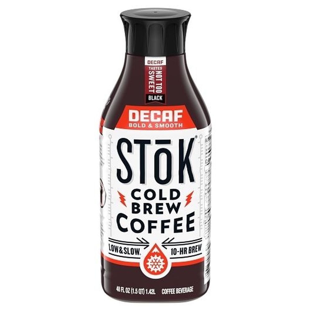 Stok Decaf Bold And Smooth Cold Brew Coffee, 48 Fluid Ounce -- 6 Per Case