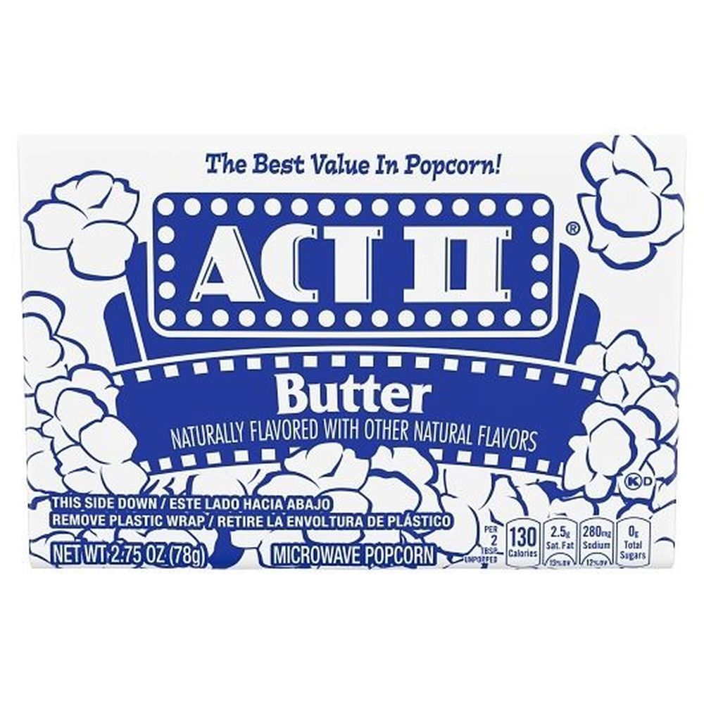 Act Ii Butter Microwave Popcorn, 2.75 Ounce -- 36 Per Case