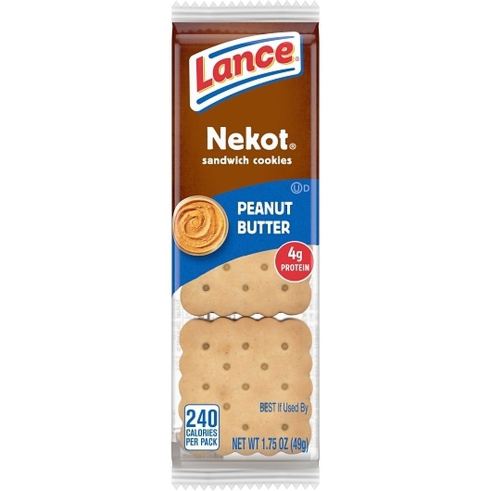 Lance Peanut Butter Nekot Sandwich Cookies, 1.75 Ounce -- 90 Per Case