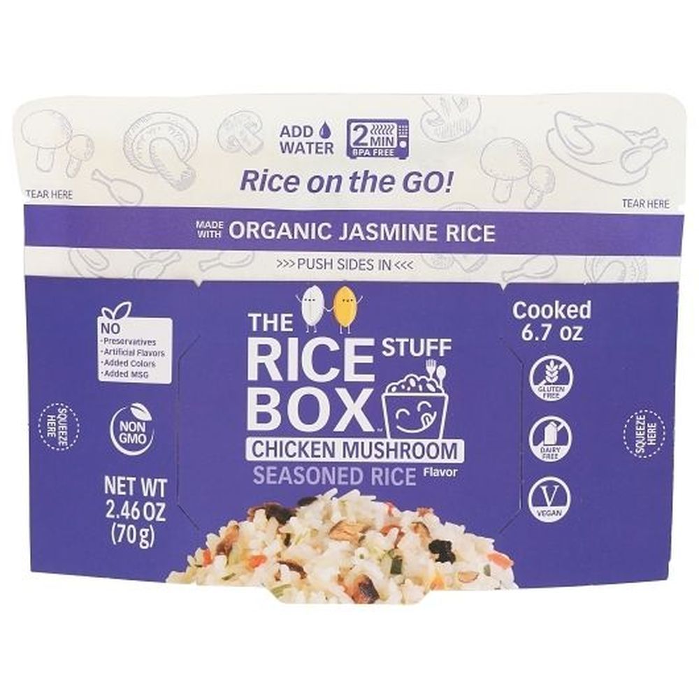 The Rice Stuff Chicken Mushroom Seasoned Rice, 2.46 Ounce -- 6 Per Case