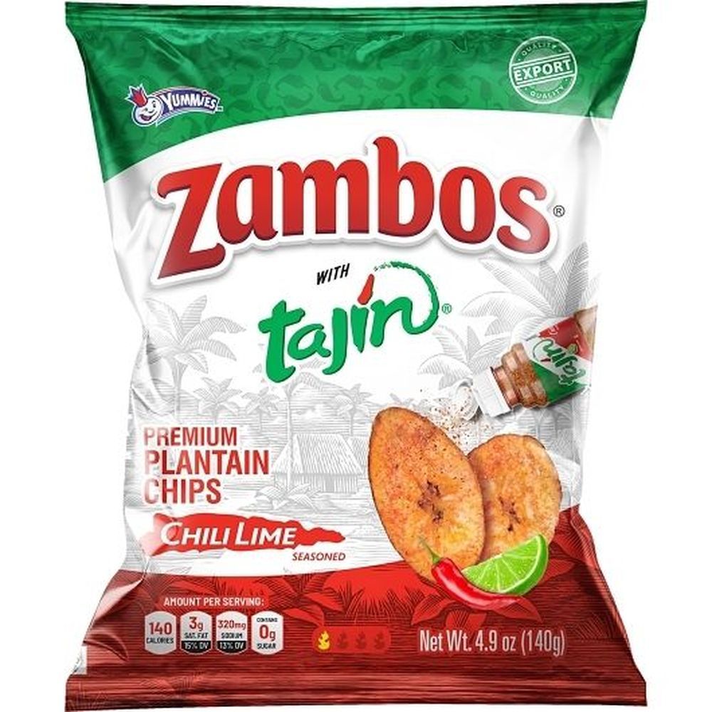 Zambos Tajin Plantain Chips, 4.9 Ounce -- 12 Per Case
