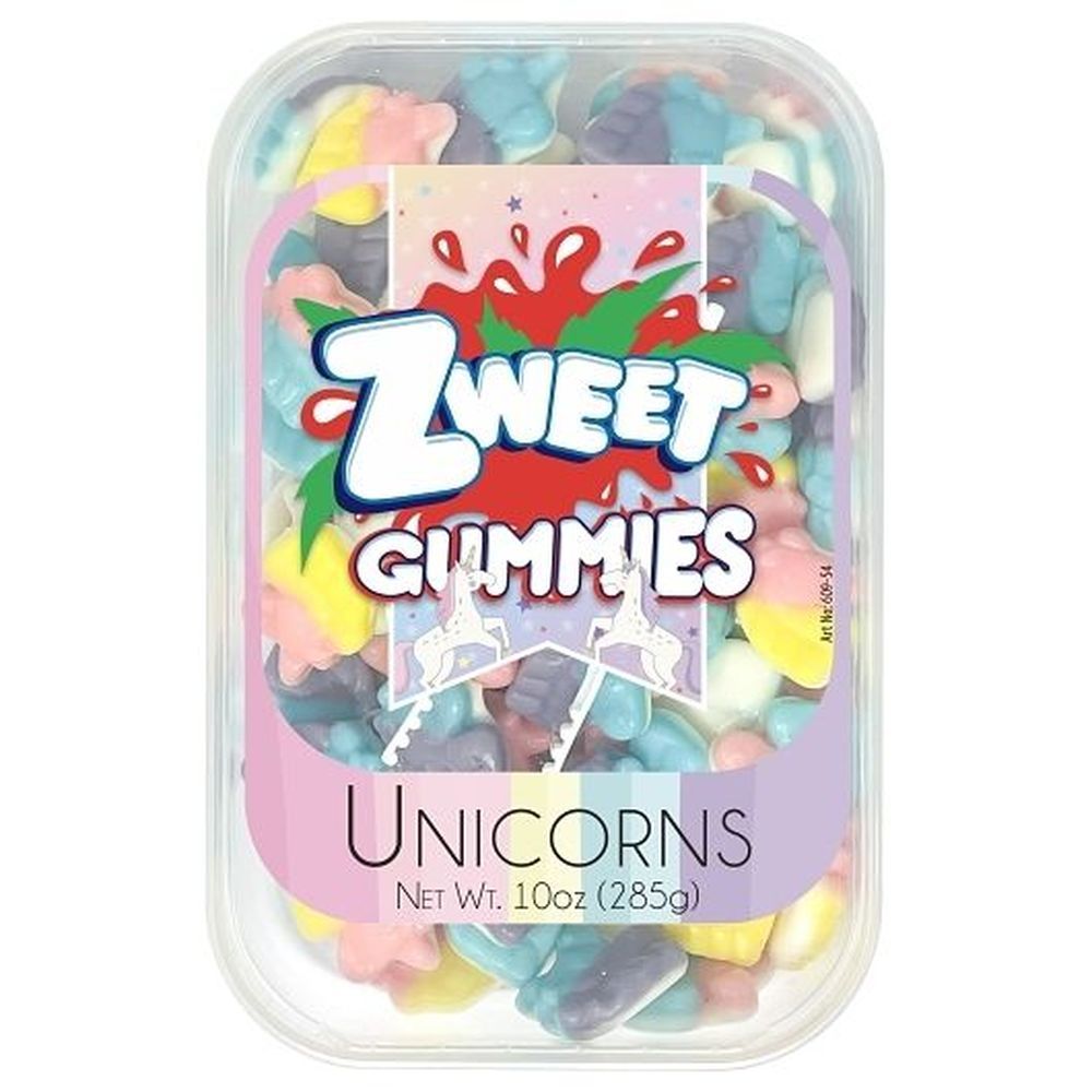 Zweet Unicorns Gummy Candy, 10 Ounce -- 24 Per Case