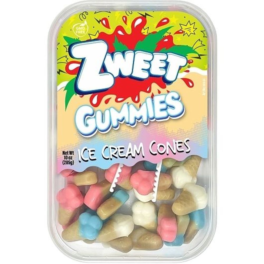Zweet Ice Cream Cones Gummy Candy, 10 Ounce -- 24 Per Case